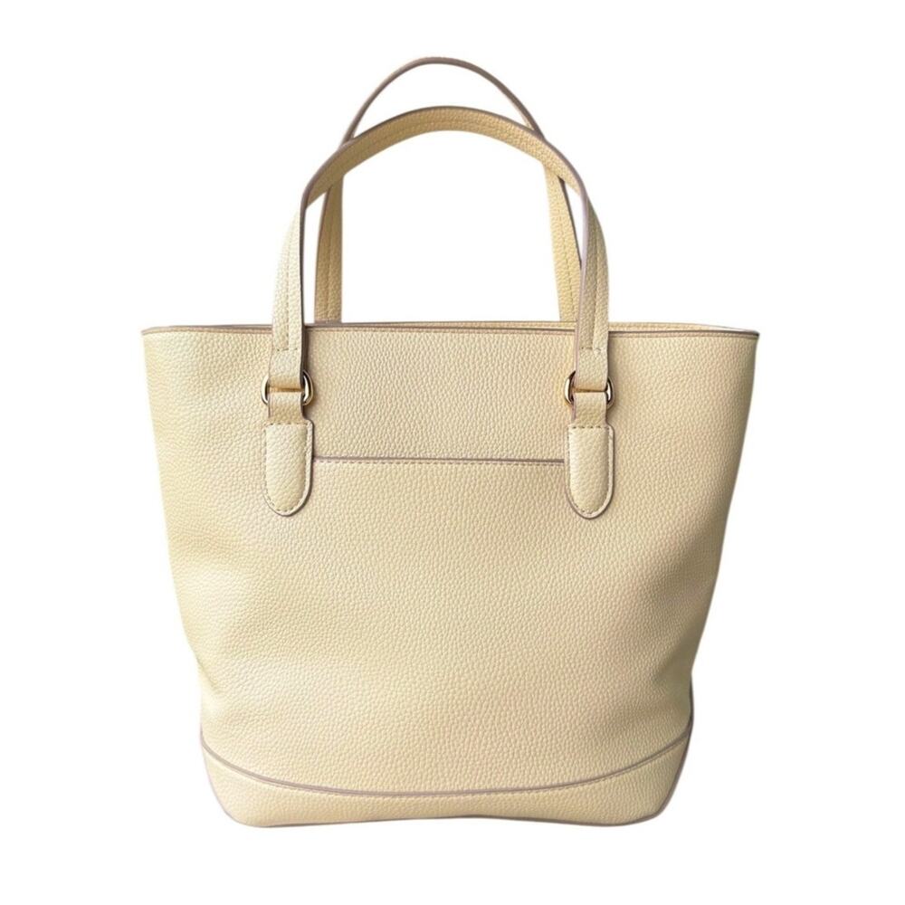 Nanette Lepore Butter Yellow Pebbled Leather Tote Shoulder Crossbody NWOT - Picture 12 of 12